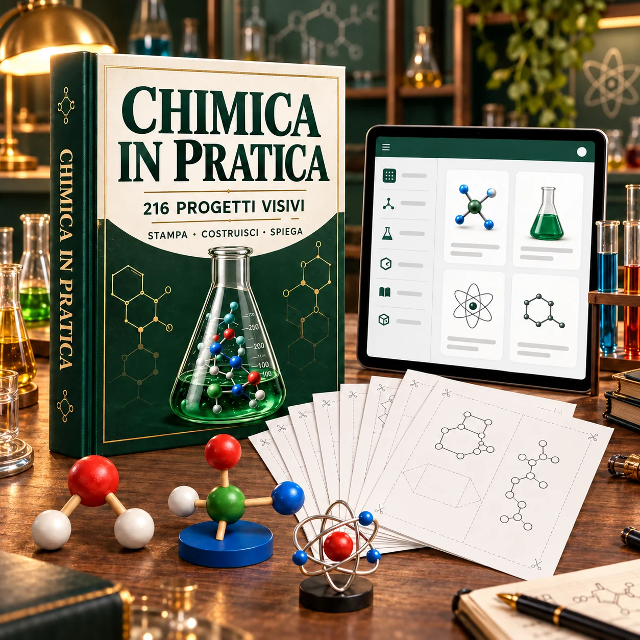 Chimica in Pratica: 216 progetti visuali organizzati in 12 nuclei